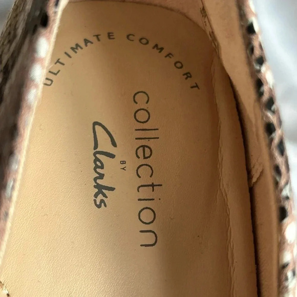 Clarks AMBYR JOY PUMP size 7 . Super comfortable 3” pump heels with animal print - Picture 6 of 12
